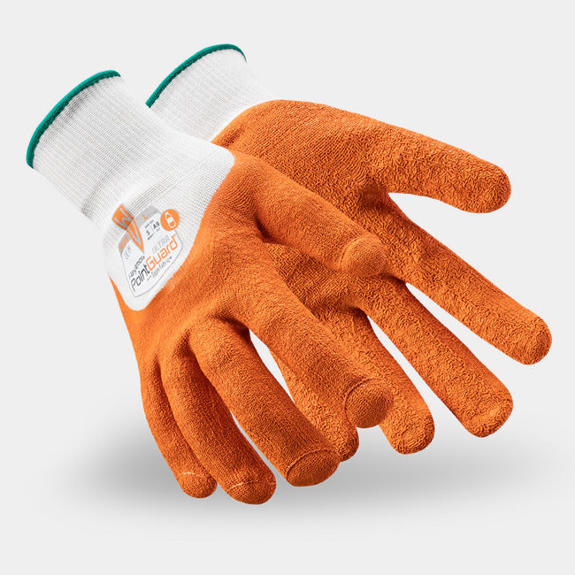 HexArmor PointGuard Ultra 9035 PointGuard Needlestick Resistant Gloves | ANSI Cut A9, Wrinkle Rubber Latex Palm, 15-Gauge