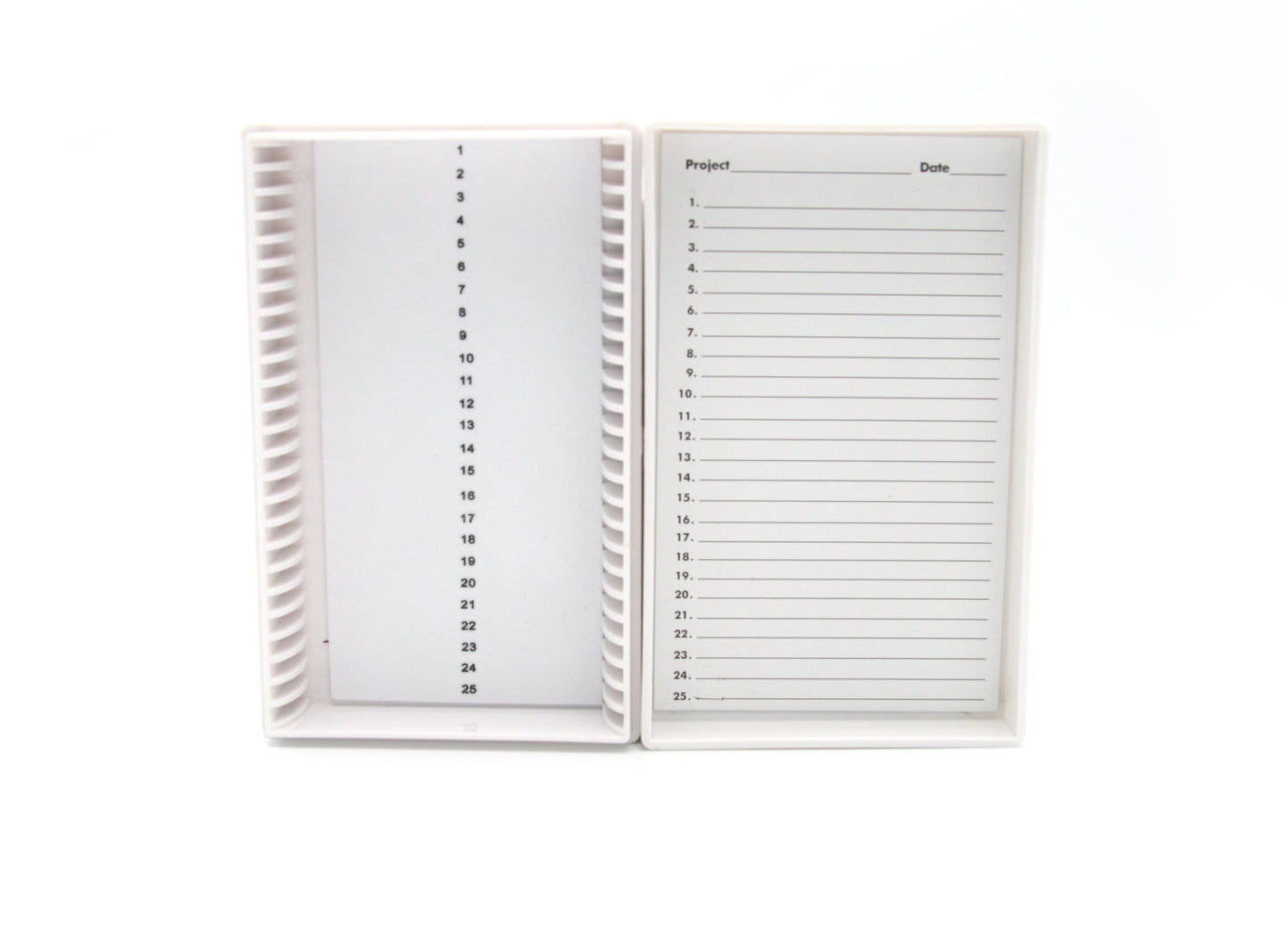 Premium Microscope Slide Box - 25-Place Foam Lining - 15989 Series - Heathrow Scientific