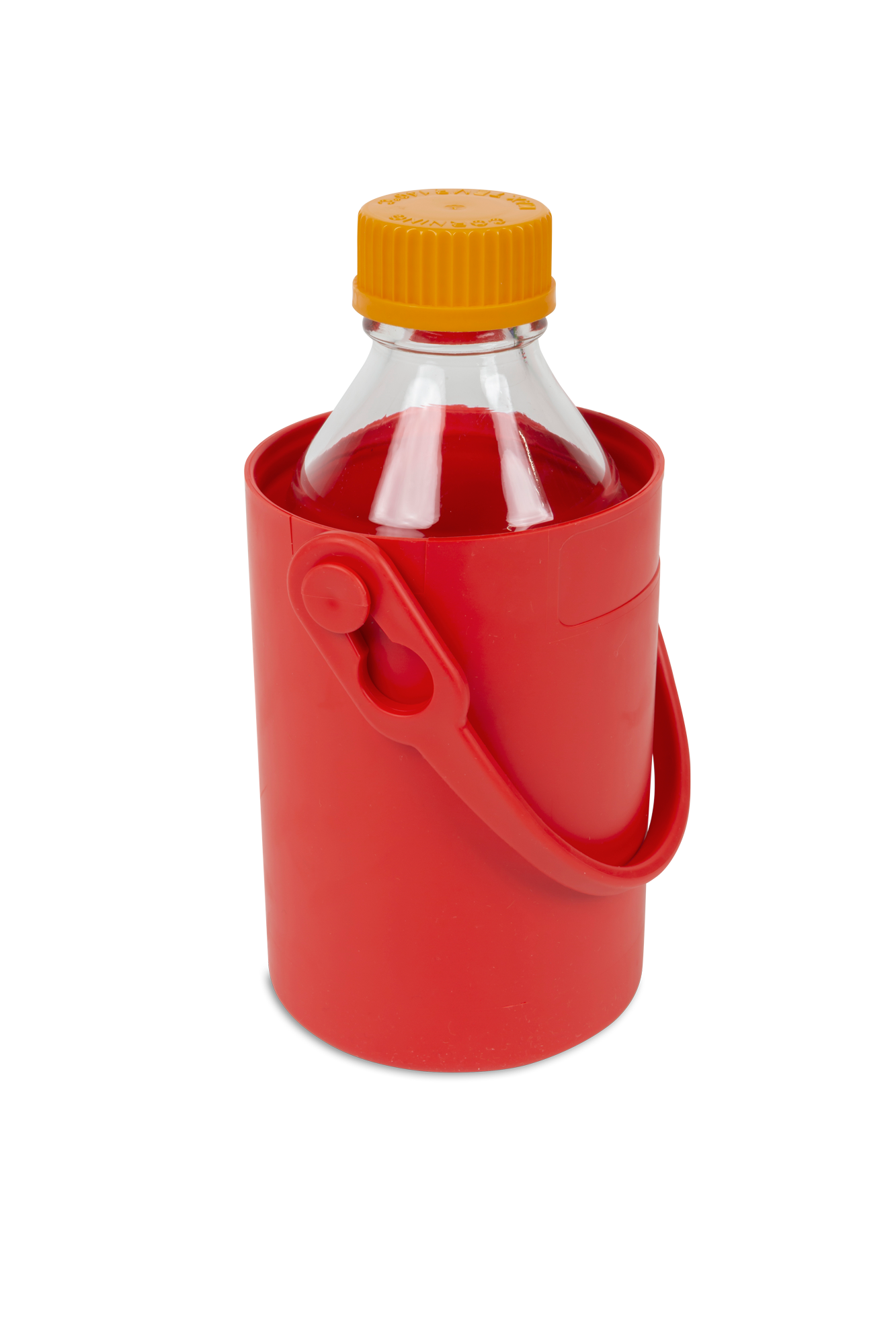 Safety Bottle Carrier, TPE/Polypropylene - 1.5L Red