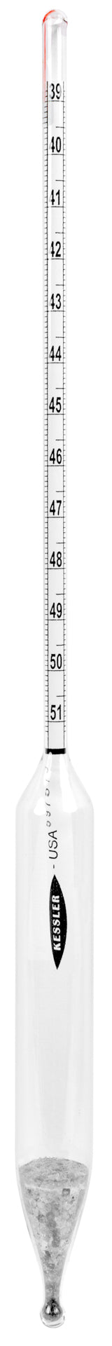 Heathrow Scientific Baumé (Heavy) Hydrometers - 6609 Series