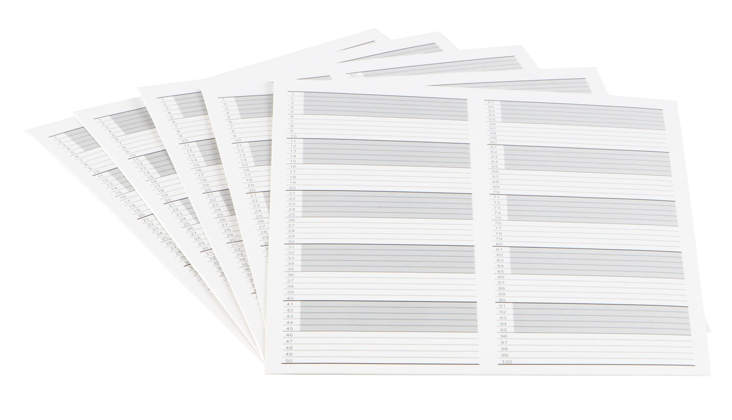 Heathrow Scientific 120618 Inventory Cards Cardboard White