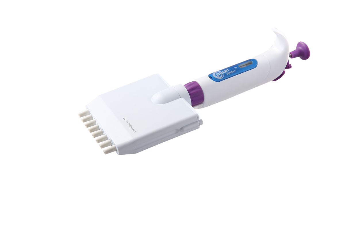 Pearl Adjustable 8-Channel Pipette - 30-300µL - 120216 - Heathrow Scientific