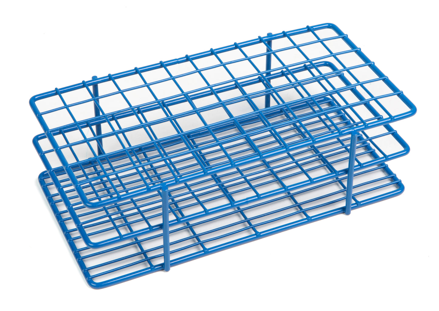 HDPE Coated Wire Tube Rack 10–13mm, 72-Well (6×12), Blue - 120089 - Image 2