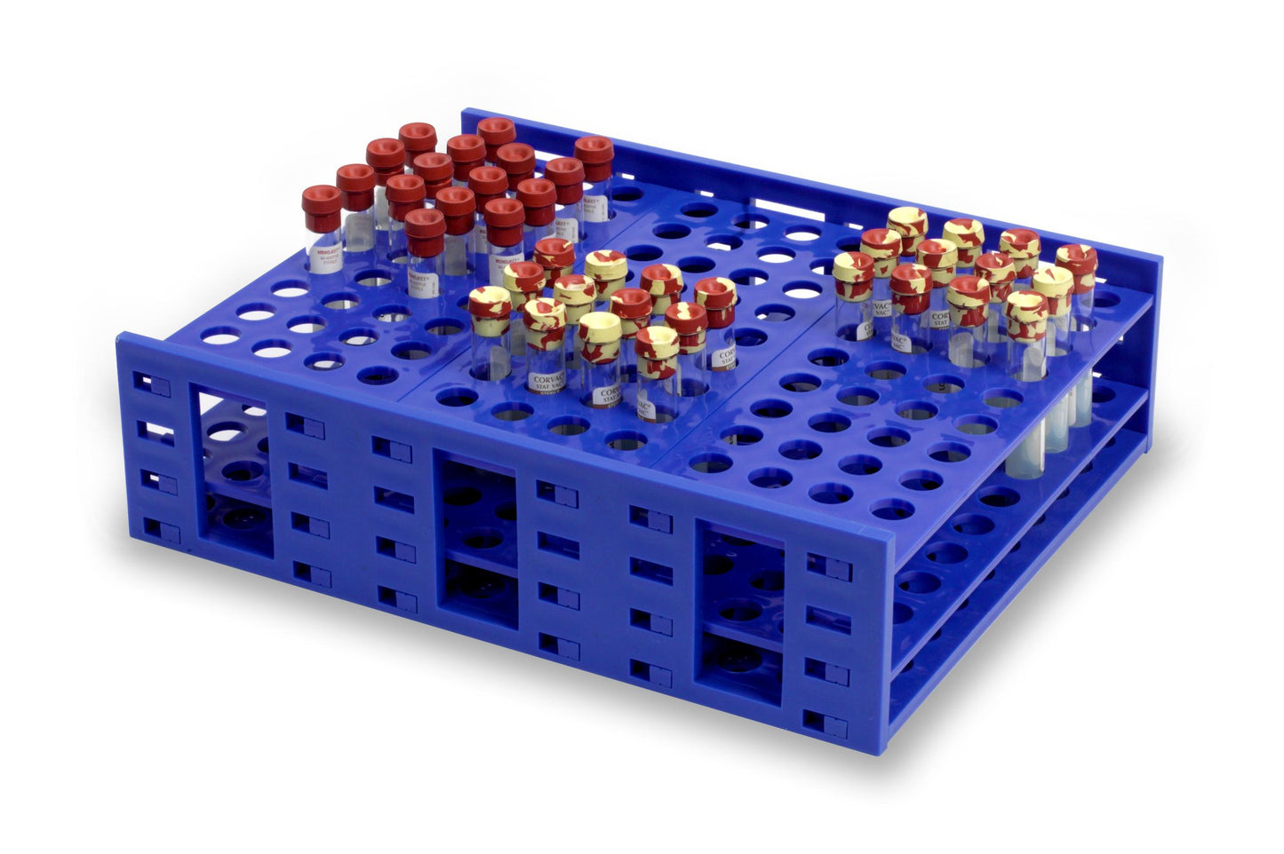 Mega Racks® Tube Rack for 13-16mm Tubes - Single 120-Well Blue