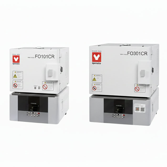 Yamato FO101CR muffle furnace, 1.5 L chamber with communication port