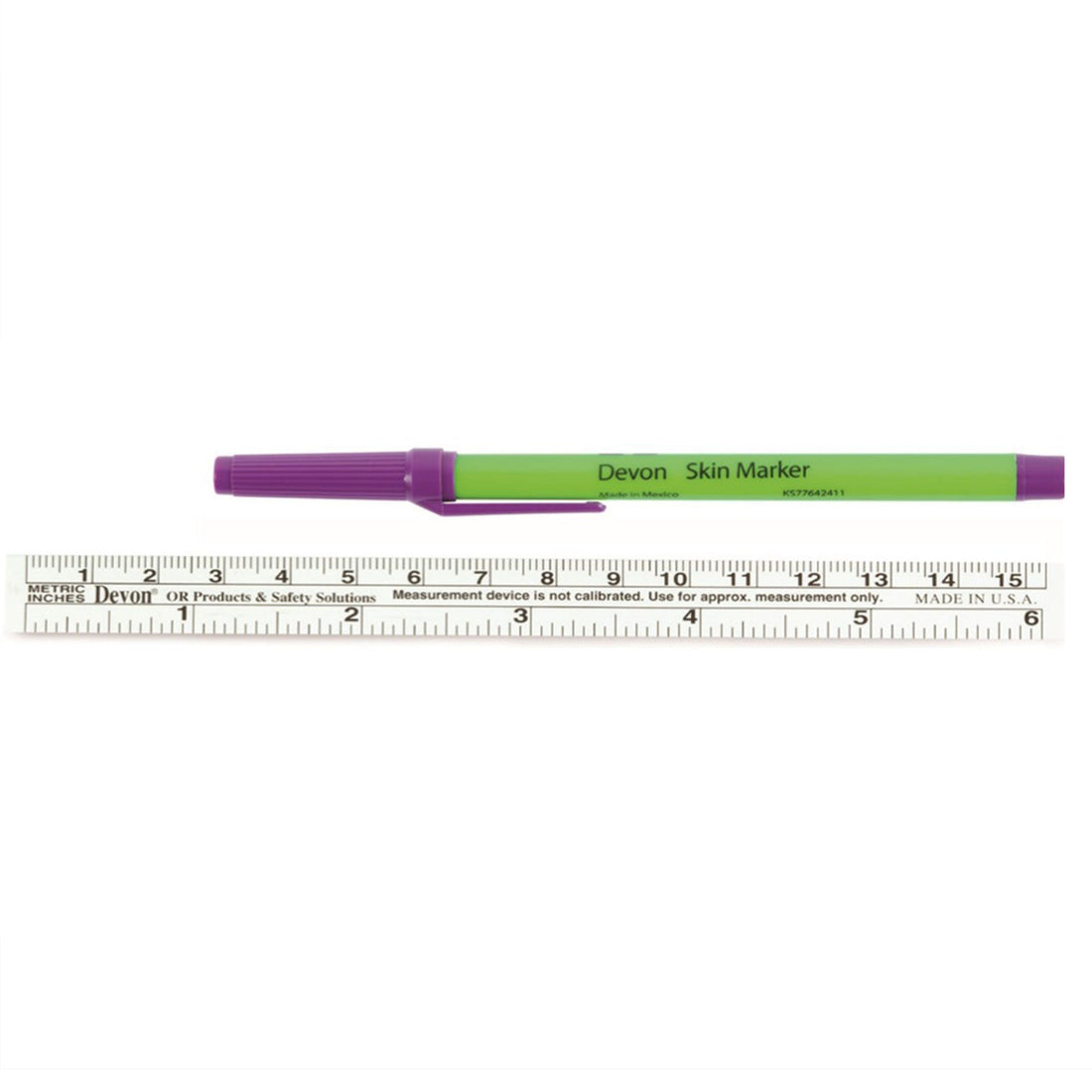 Devon surgical skin marker with 15 cm flexible ruler - LabSupplies.com