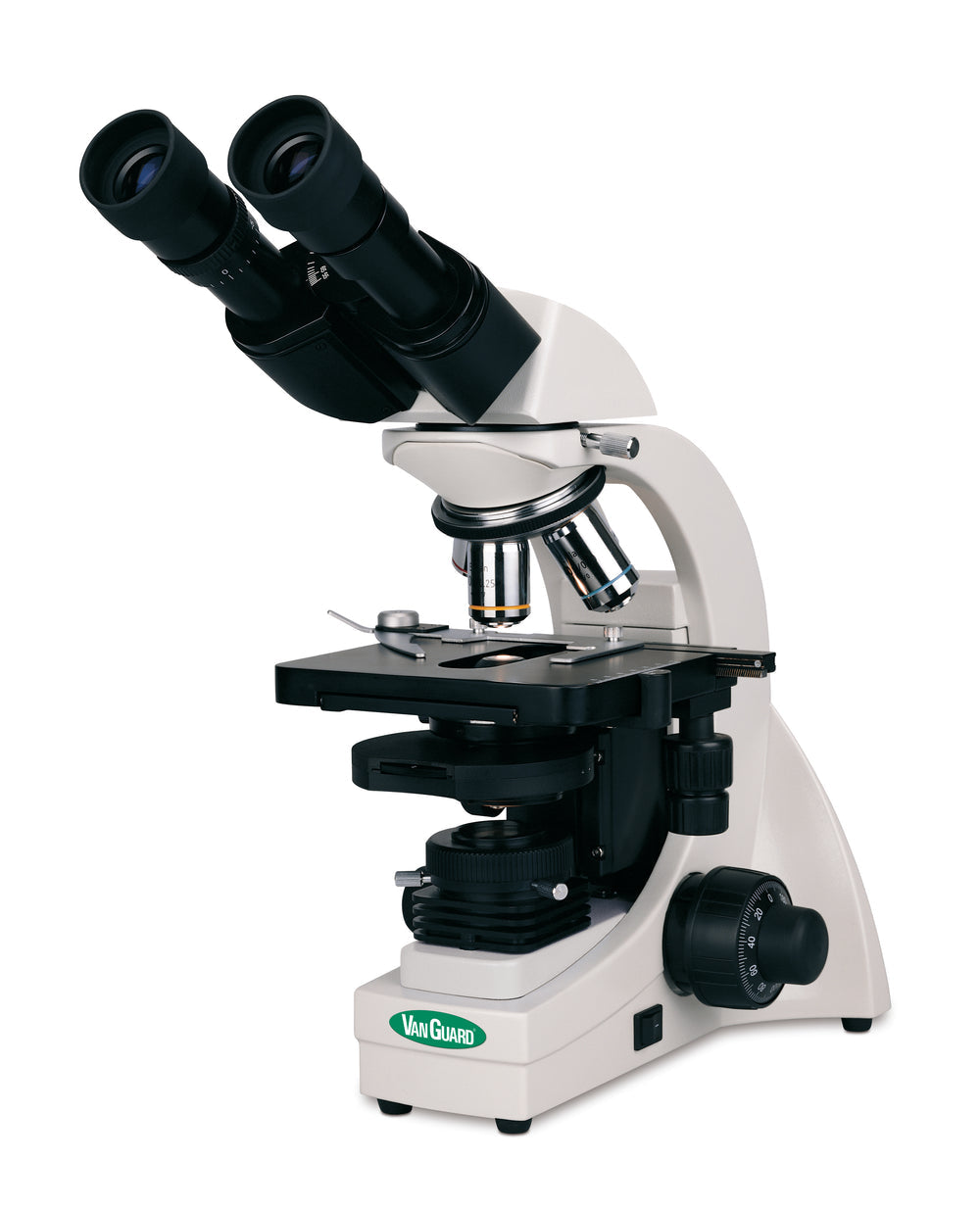 VanGuard binocular compound microscope on a white background