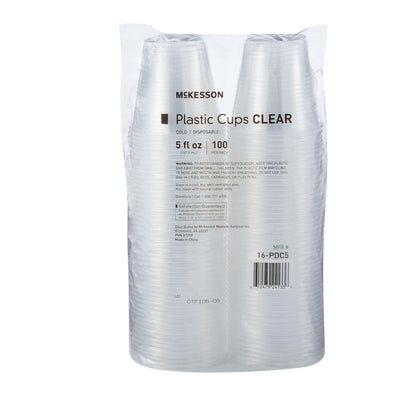 McKesson Polypropylene Drinking Cups, Clear