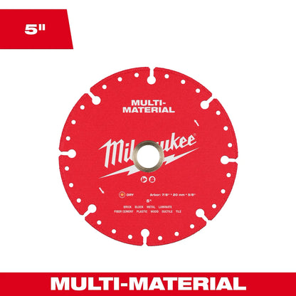 Milwaukee 5" Multi-Material Diamond Blade 49-93-9605 | Diamond Coated