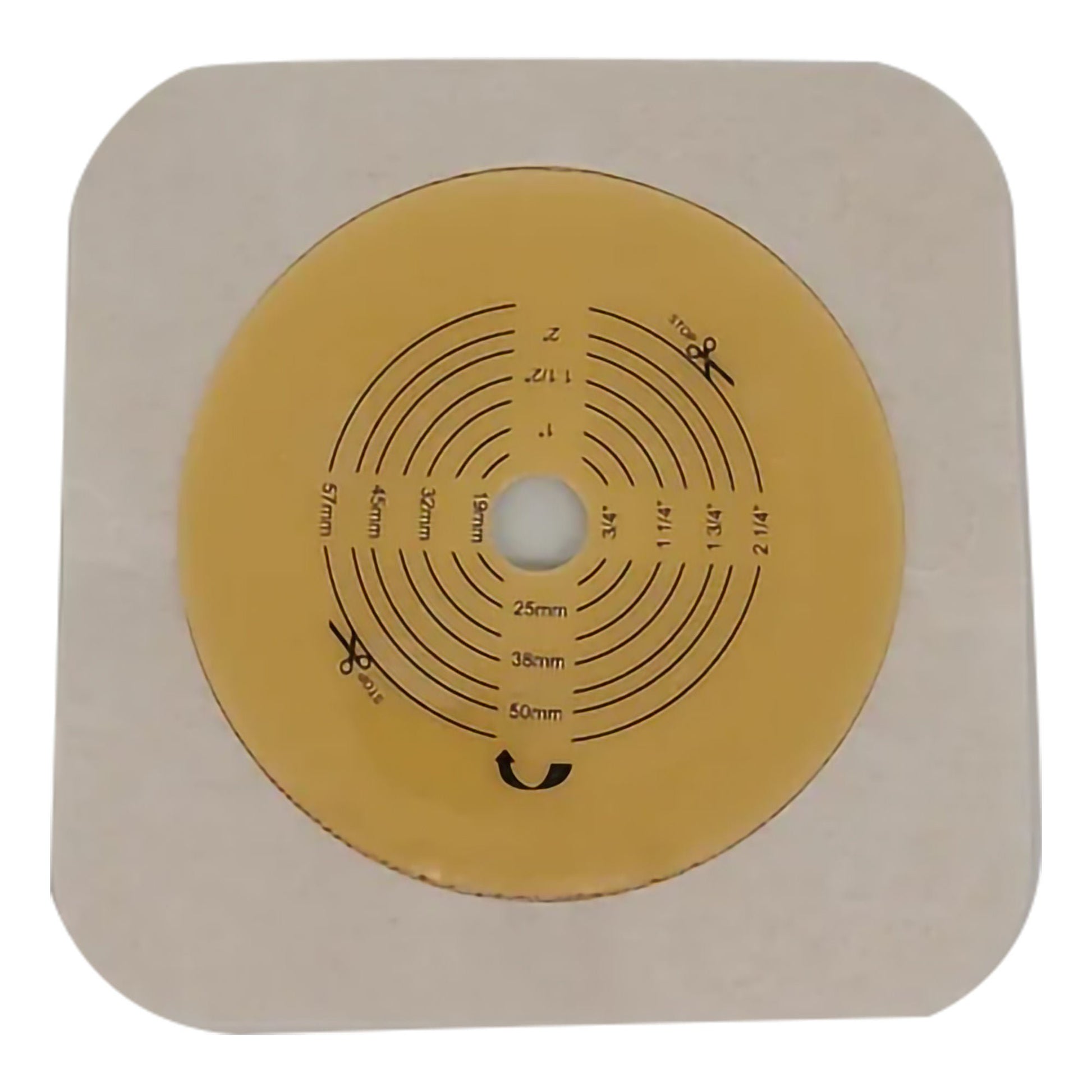 Safe n Simple Ostomy Barrier Trim to Fit, Standard Wear Flexible Tape Flange Up to 2-1/4 Inch Opening