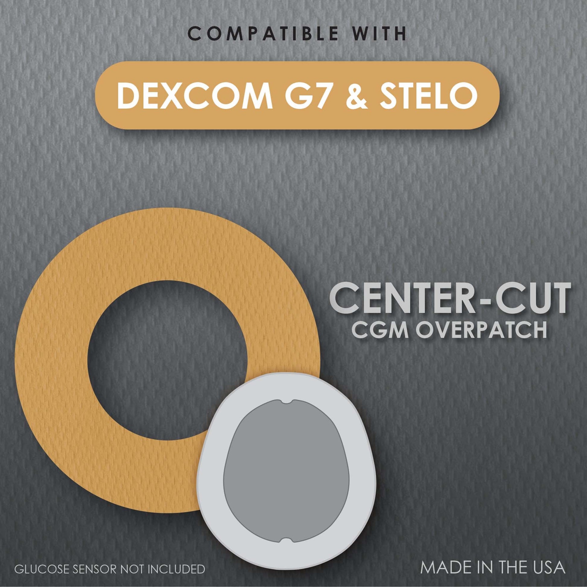 CoverGuard Sensor Overpatch Tan For Dexcom G7 Sensor