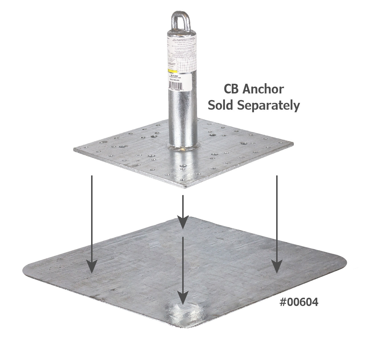 Guardian Fall Protection CB Anchor Spanning Plate 00604