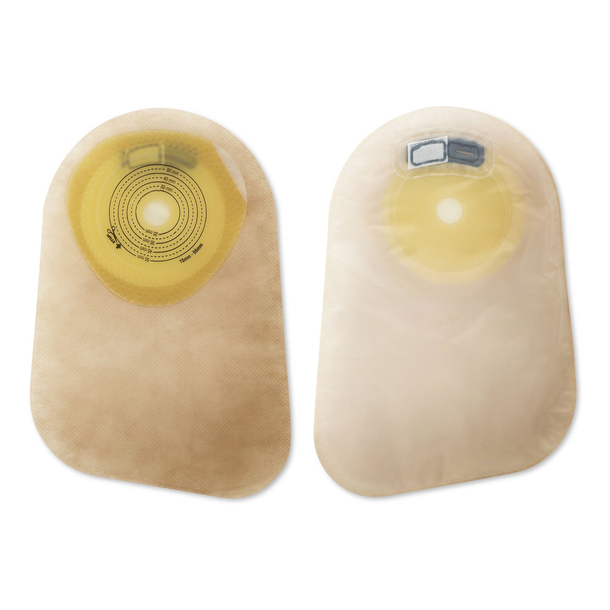 Premier™ 1-Piece Transparent Colostomy Pouch, Cut to Fit Stomas up to
