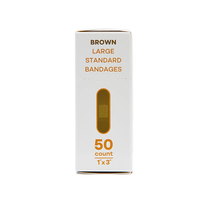 Tru-Colour Skin Tone Shade Fabric Bandage Adhesive Strips – Brown