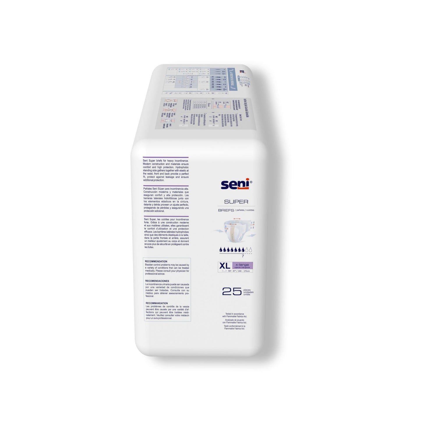 Seni® Super Heavy Absorbency Incontinence Brief, Extra Large