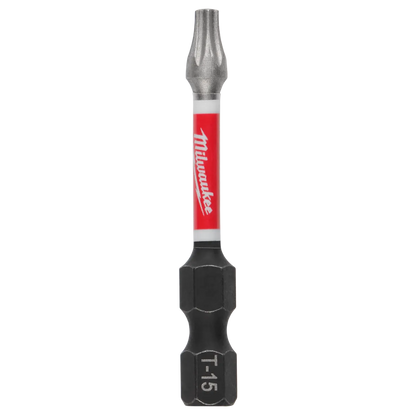 Milwaukee SHOCKWAVE Impact Duty 2" Power Bit TORX T15 Bulk 25 48-32-4783 | T15 Drive, 25-Piece
