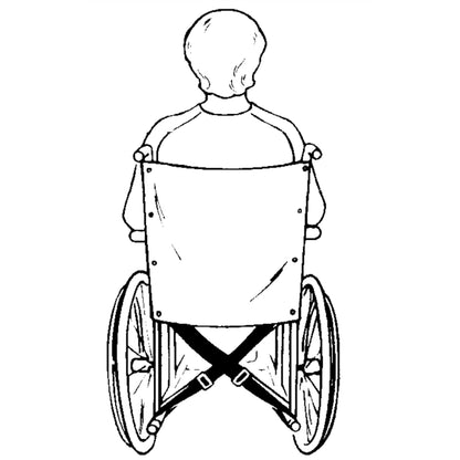 SkiL-Care™ Econo-Belt Wheelchair Safety Belt, Black