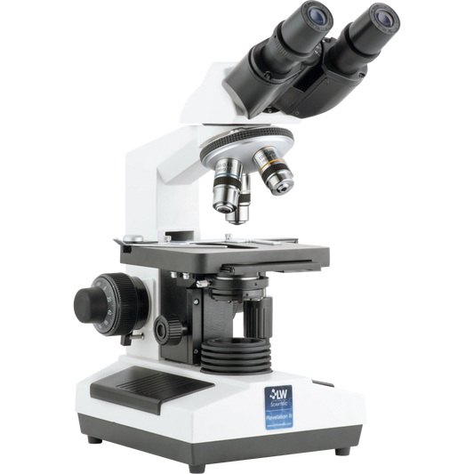 LW Scientific R3M-BN4A-DAL3 Revelation III Microscope – DIN Achromatic Binocular, LED, 4 Objectives 