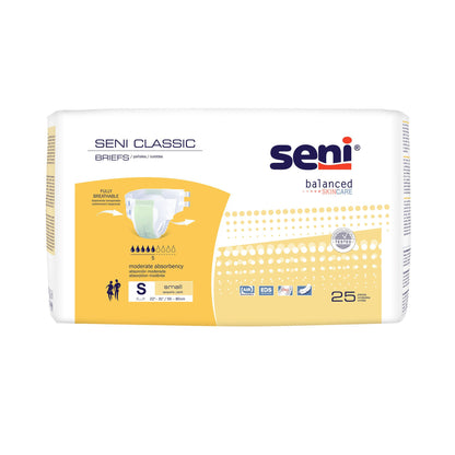 Seni Classic Incontinence Briefs for Men and Women, Moderate Absorbency