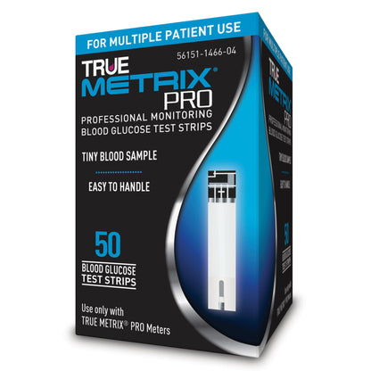 TRUE METRIX PRO Blood Glucose Test Strips 50 Strips For Truemetrix Blood Glucose Meter