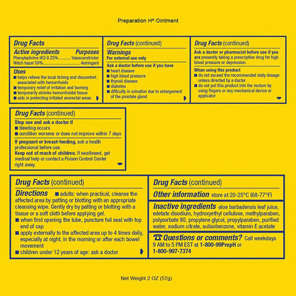 Preparation H® Hemorrhoidal Ointment, Tube