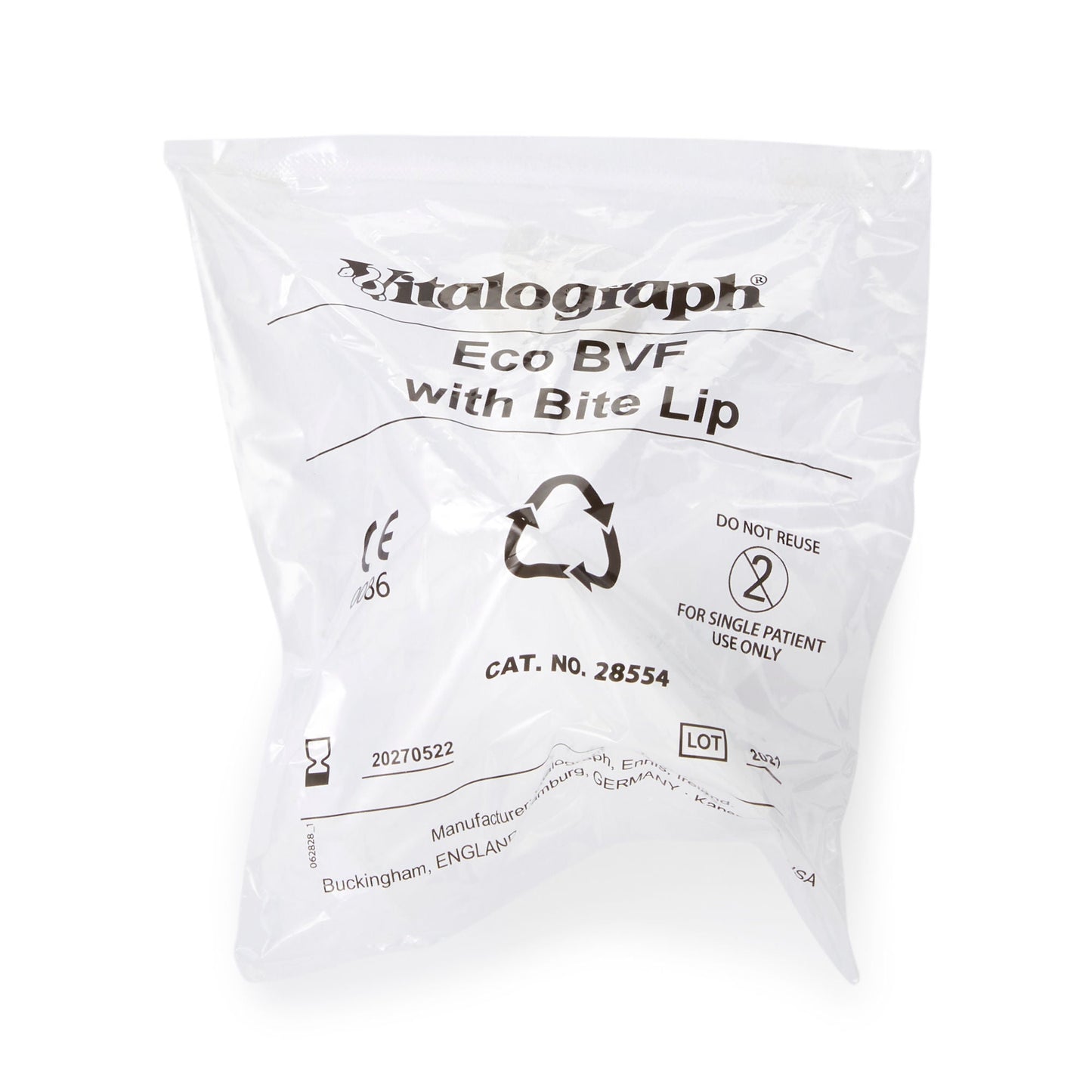 Eco BVF Filter BVF with Plastic Bite Lip (75) For MediSoft and Office Spirometers
