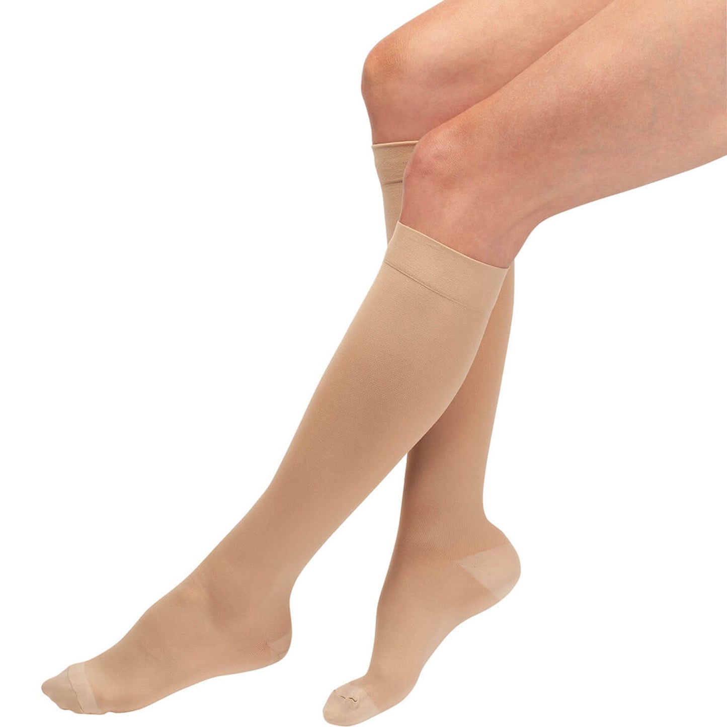 Bell-Horn® Anti-Embolism Stocking, Beige, Knee Length, Closed Toe, Extra Large