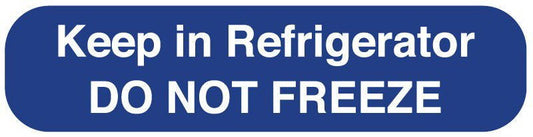 UAL Pre-Printed Label Auxiliary Label Blue Paper Keep in Refrigerator DO NOT FREEZE Temperature Control