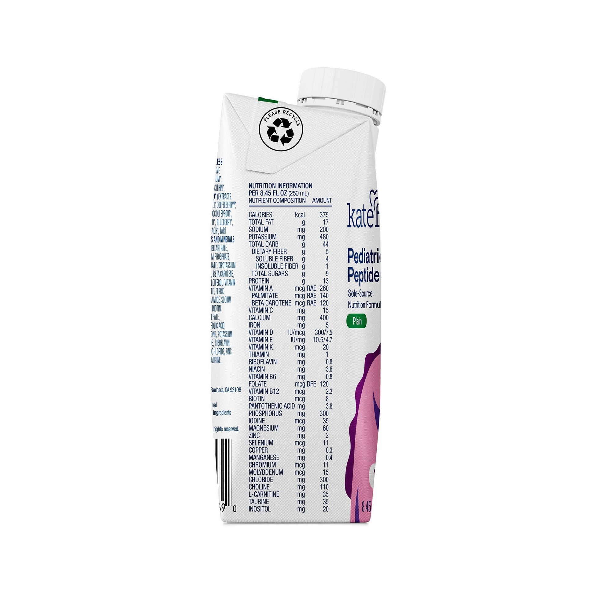 Kate Farms® Pediatric Peptide 1.5 Sole-Source Nutrition Formula, Carton