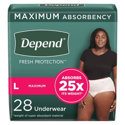 Depend® Fresh Protection™ Women's Maximum Absorbency Underwear