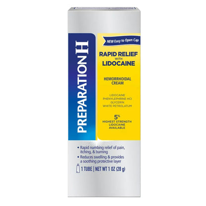 Preparation H Hemorrhoidal Cream Rapid Relief, tube
