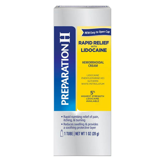 Preparation H Hemorrhoidal Cream Rapid Relief, tube