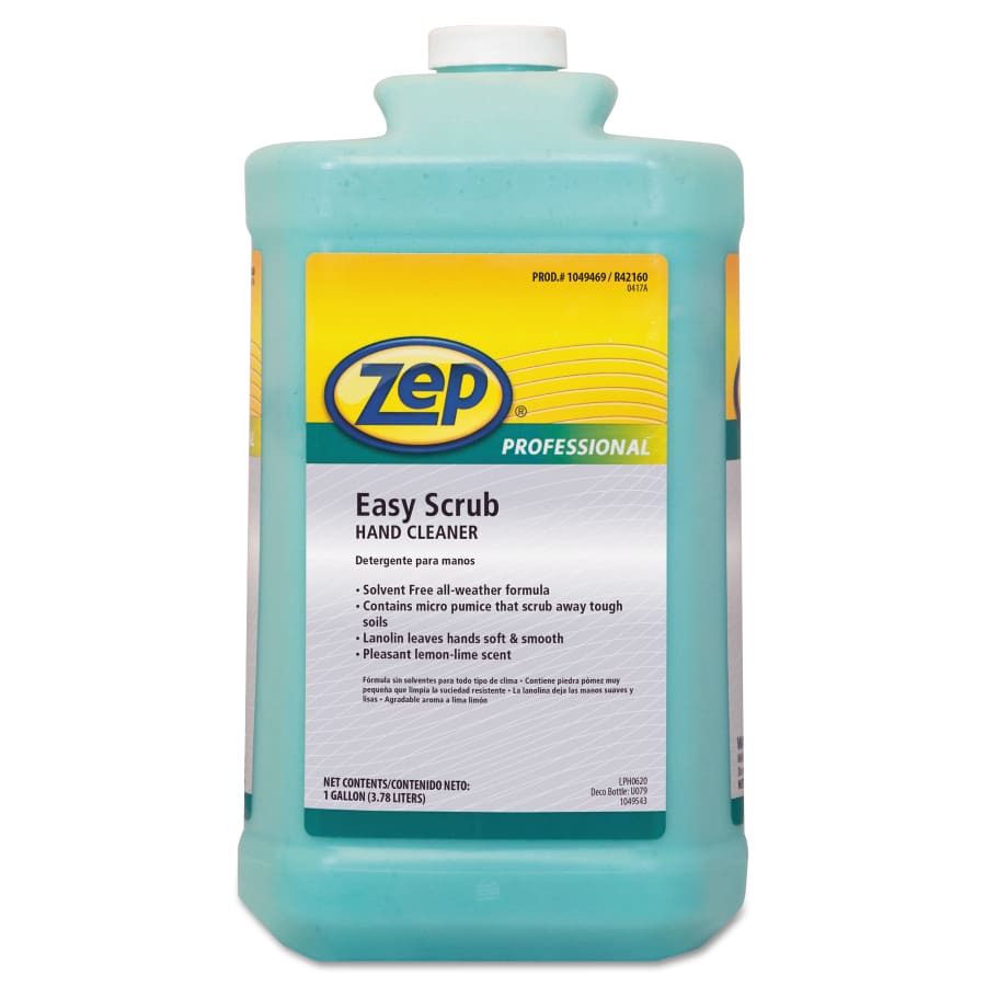 Zep Professional Easy Scrub Hand Cleaner, Square Jug, 1 gal, Lemon (1049469)