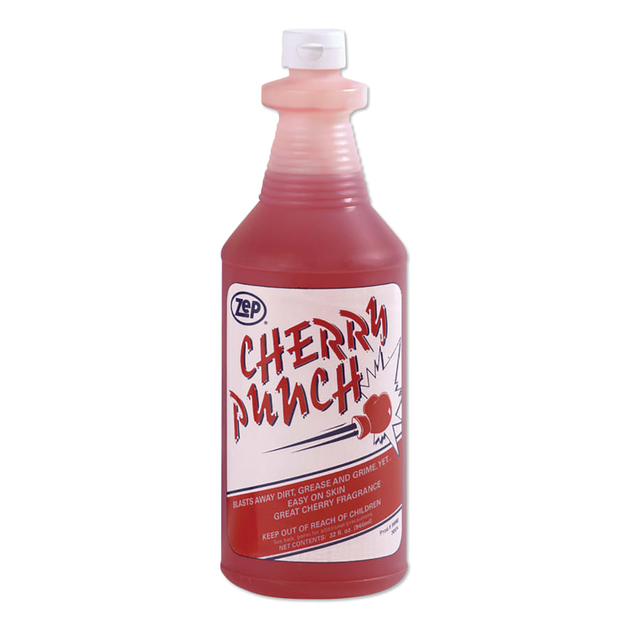 Zep Blue & Gold Cherry Punch Industrial Strength Liquid Hand Cleaner, 1 qt Squeeze Bottle (89001)