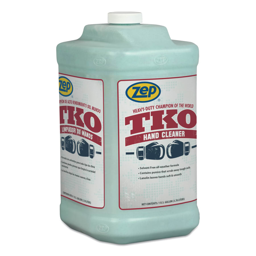 Zep Blue & Gold TKO Hand Cleaner, Square Jug, 1 gal, DISP/Pump Not Included (R54824)