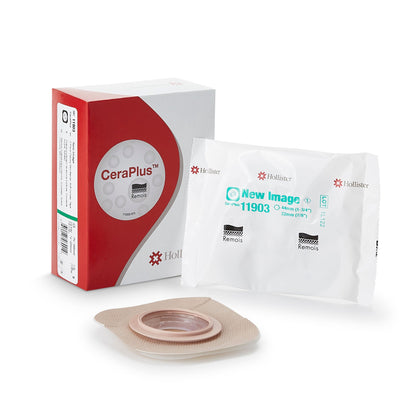 New Image™ CeraPlus™ Skin Barrier, Flange, Pre-cut to Fit 22 mm Stomas