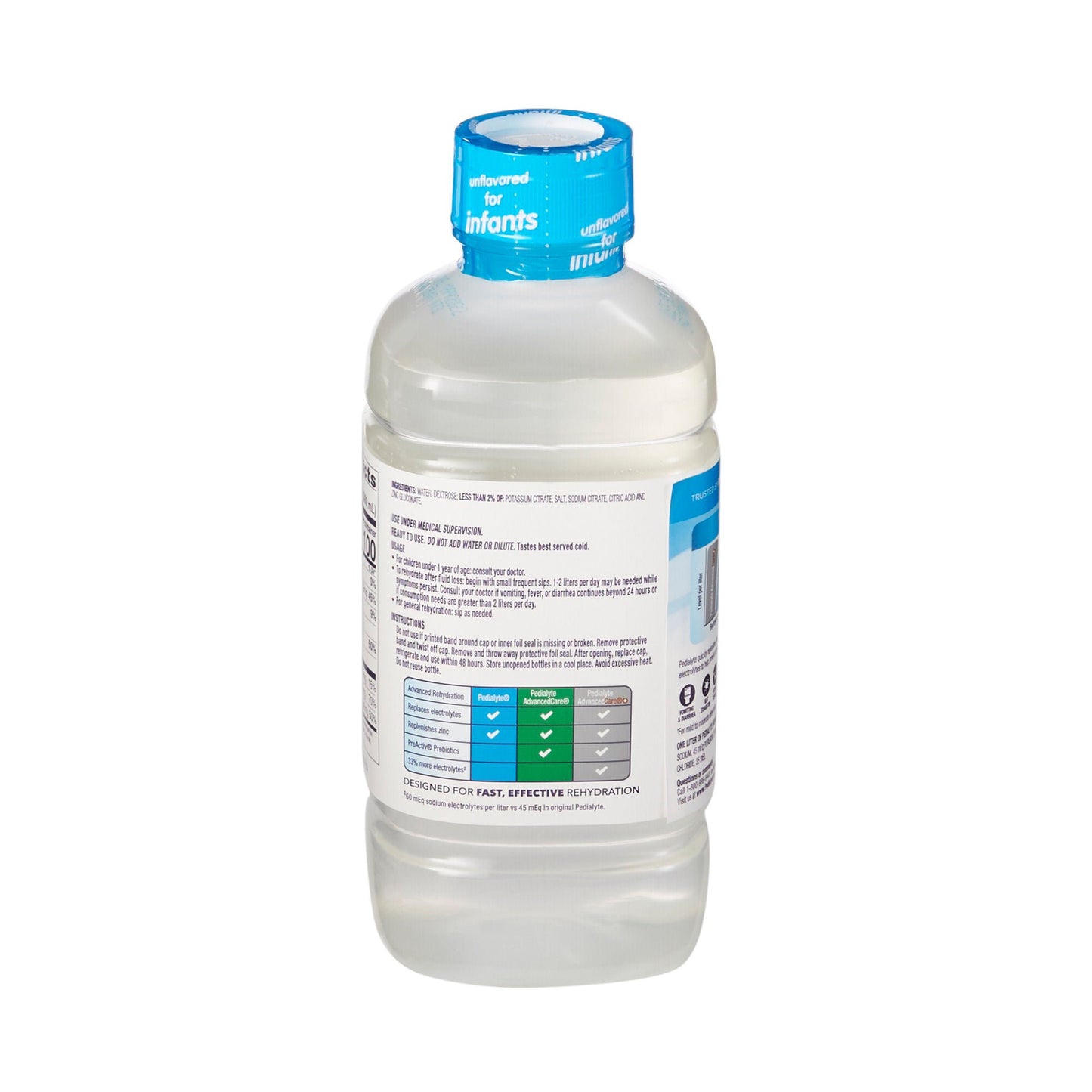 Pedialyte® Electrolyte Solution Unflavored, Bottle