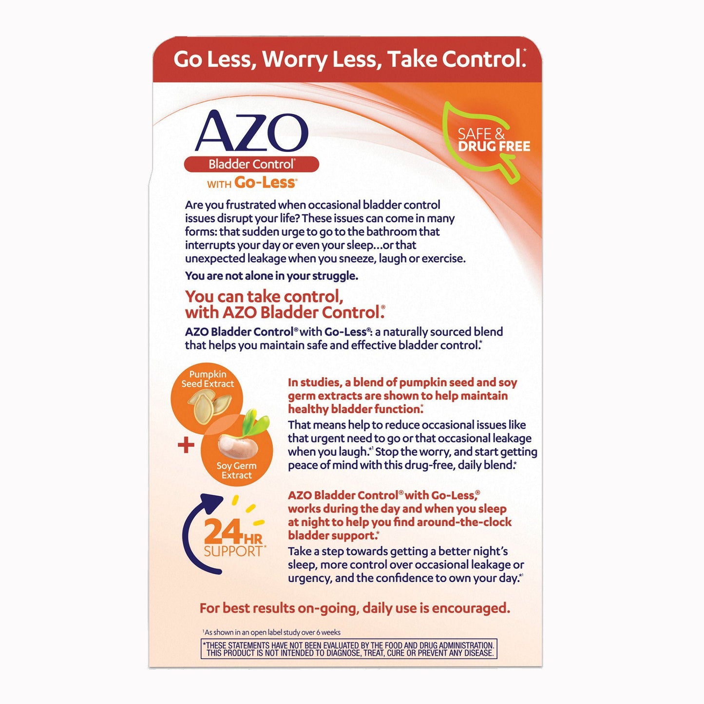AZO Bladder Control® with Go-Less Capsules