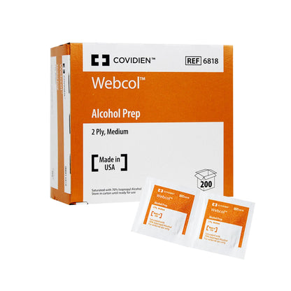 Webcol™ Alcohol Prep Pad, Individual Packets