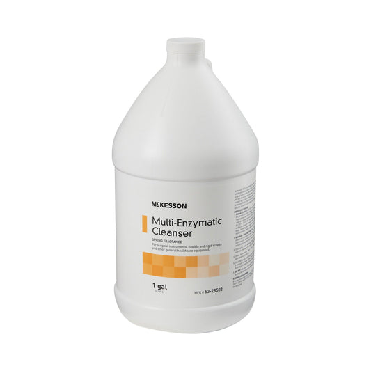 McKesson Multi-Enzymatic Instrument Detergent, 1 gal Jug, Spring Fresh Scent – Case of 4