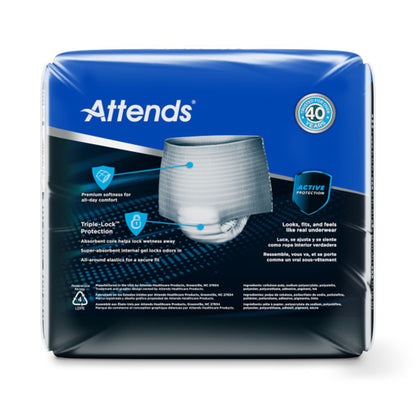 Attends® for Men Absorbent Underwear, Heavy Absorbency