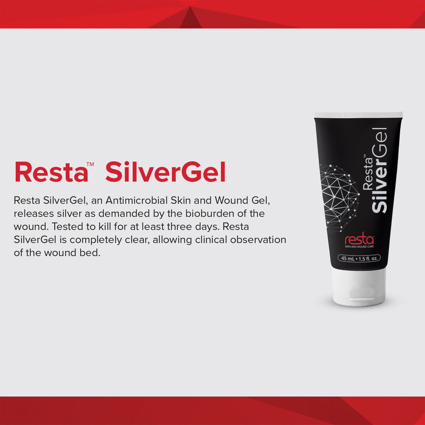 Resta™ SilverGel® Silver Wound Gel, 1½ oz.