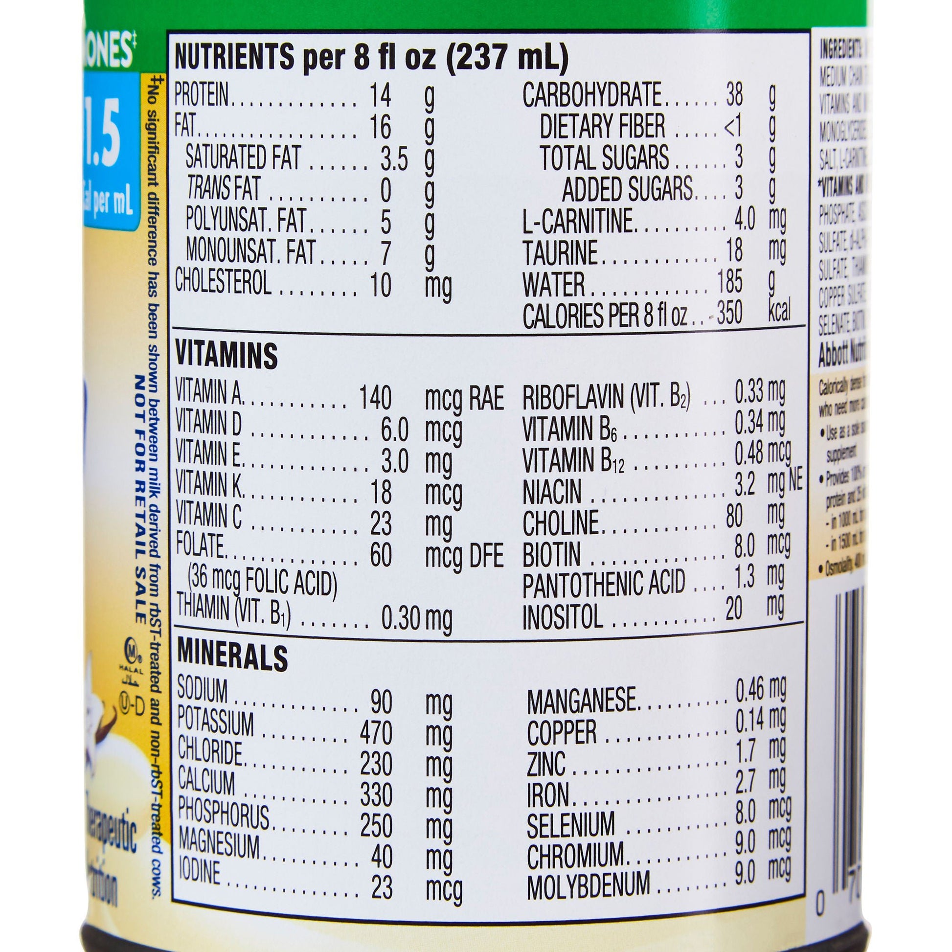 PediaSure® 1.5 Cal Therapeutic Nutrition, Vanilla, Can