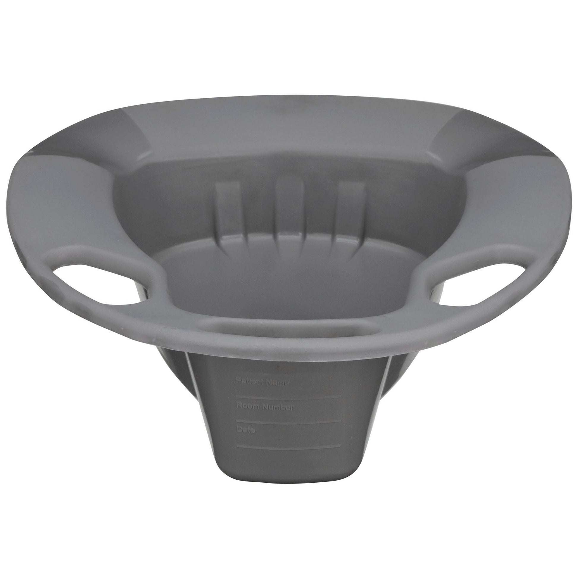 McKesson Stackable Bedpan, nonstick Plastic, Graphite Color