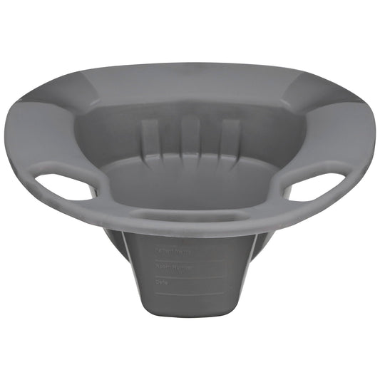 McKesson Stackable Bedpan, nonstick Plastic, Graphite Color