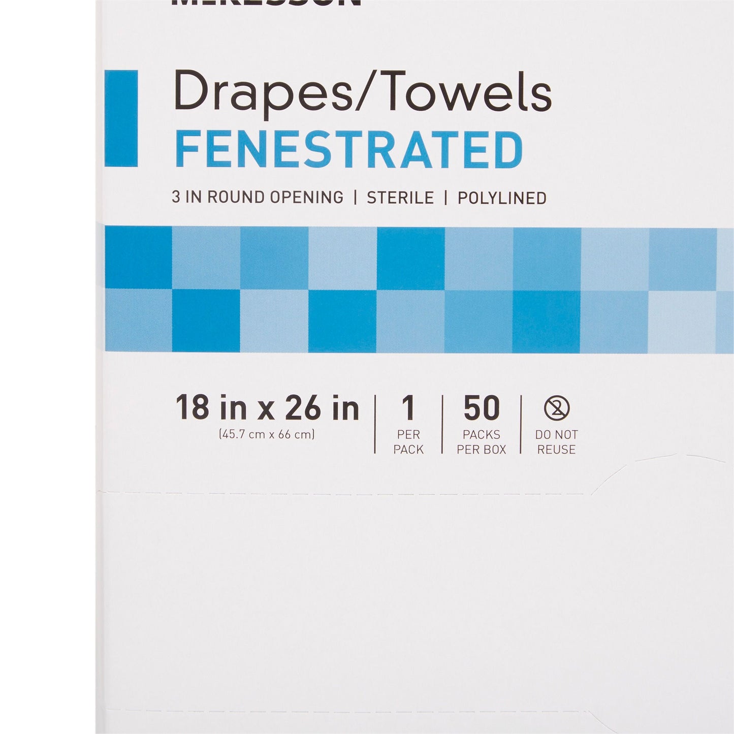 McKesson Sterile Poly Lined Towel Drape
