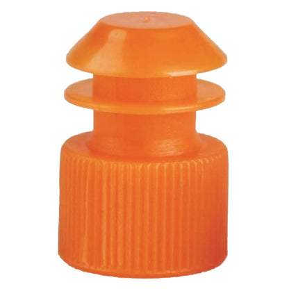 McKesson Flanged Plug Cap, Orange, Polyethylene, for Use with 16 mm Tubes