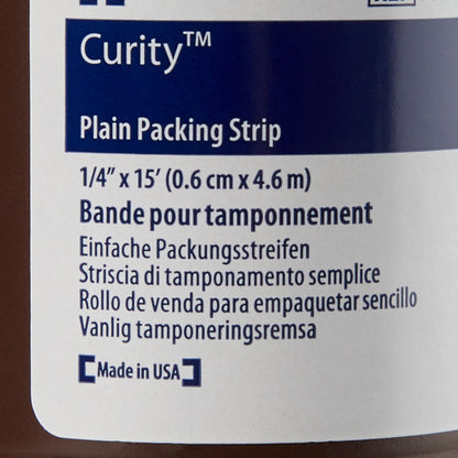 Curity™ Nonimpregnated Wound Packing Strip, ¼ Inch x