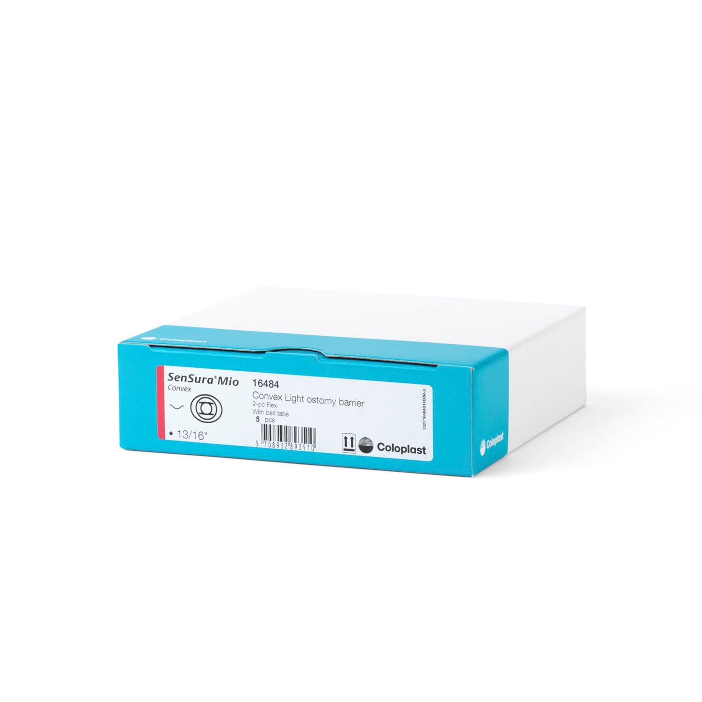 SenSura® Mio Flex Convex Light Barrier, Stoma Opening, Red Color Match
