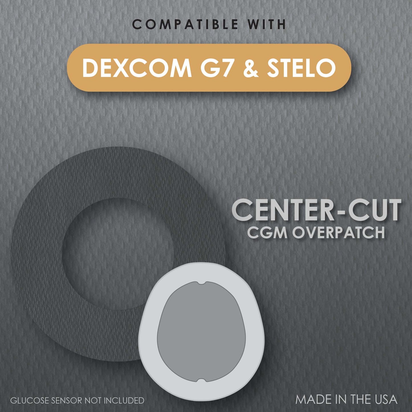 Cover Guard Sensor Overpatch Black For Dexcom G7